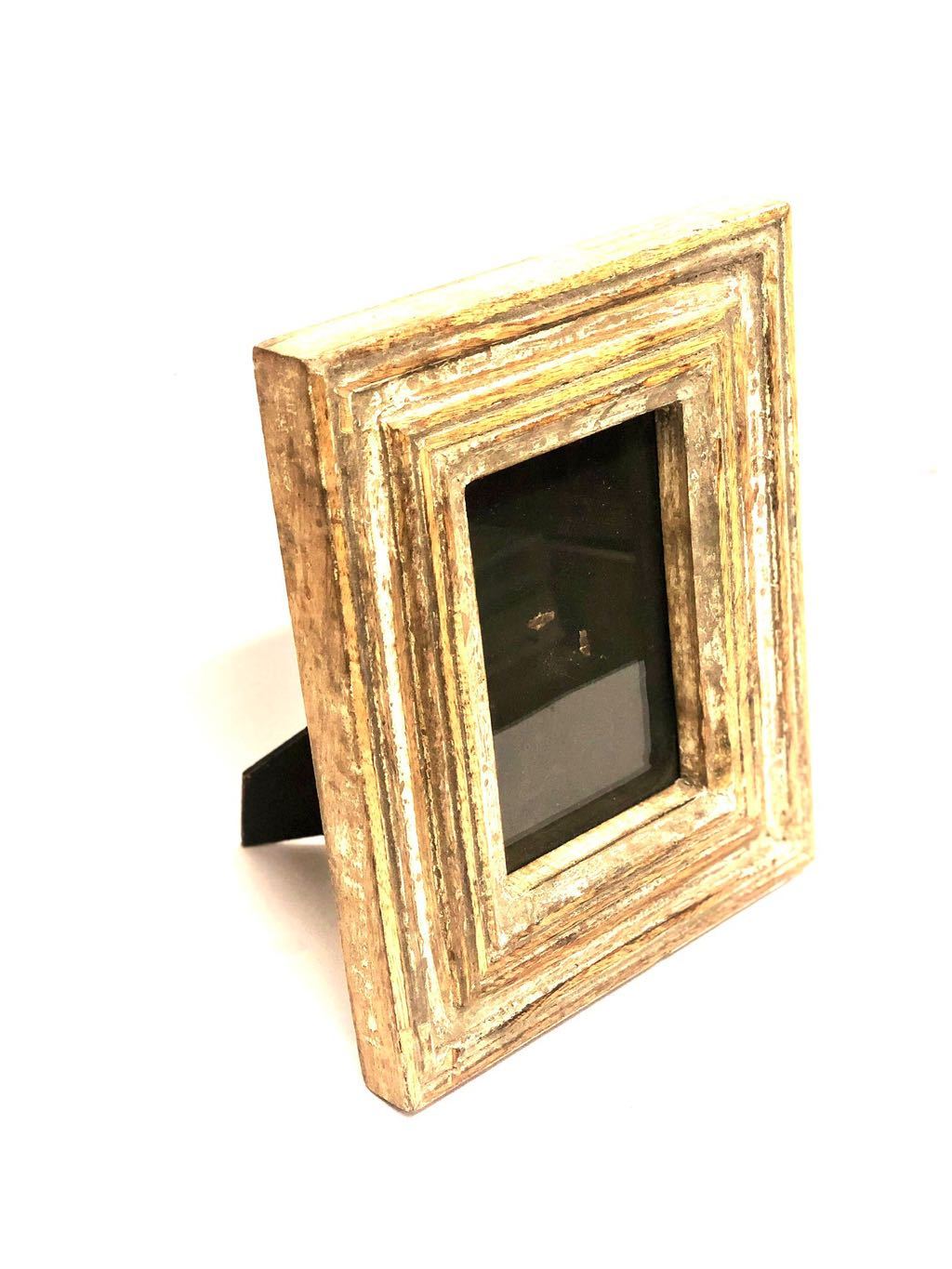 Rustic Finish Wooden Photo Frame For Gifting Your Loved Ones Tamrapatra