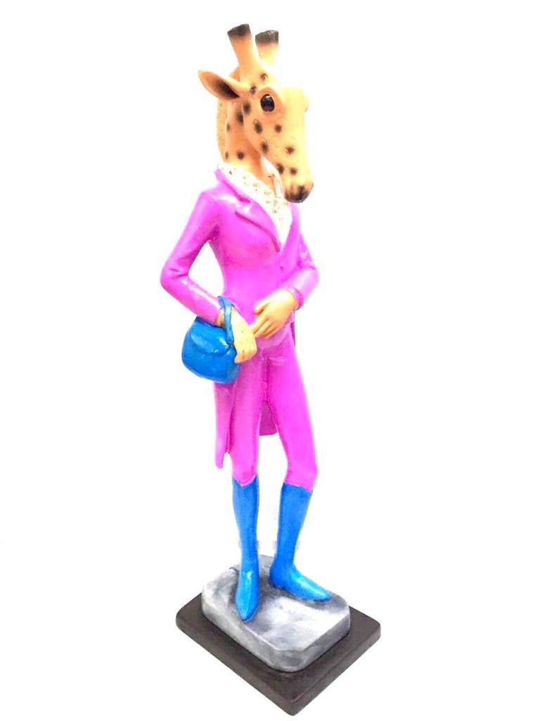 Giraffe Modern Figurines Wearing Classy Outfits In New Designs Tamrapatra