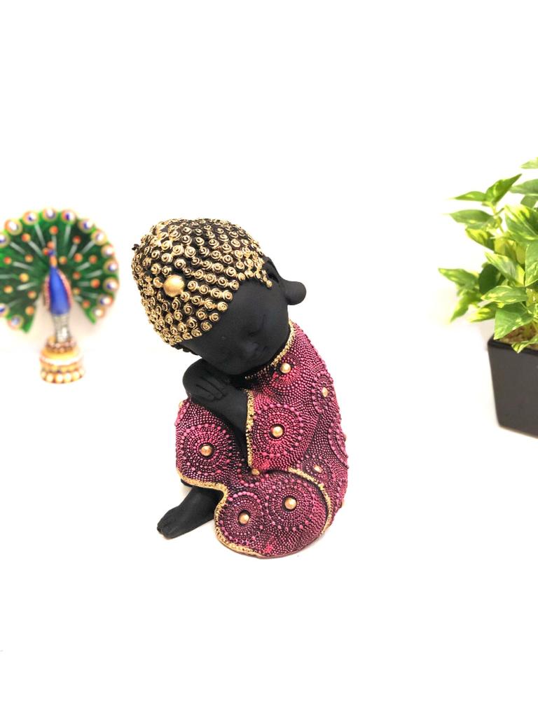 Resting Peaceful Monks In Attractive Designs & Shades Home Décor Tamrapatra