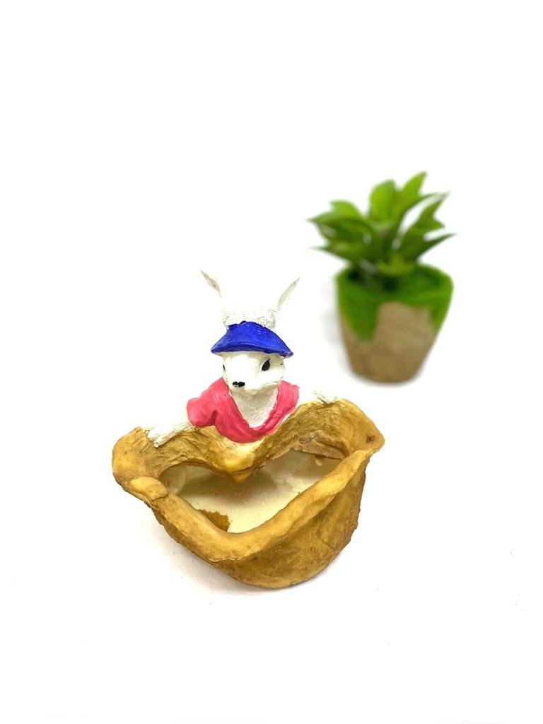 Rabbit Design Planter Carry Basket For Plants Succulents Décor By Tamrapatra