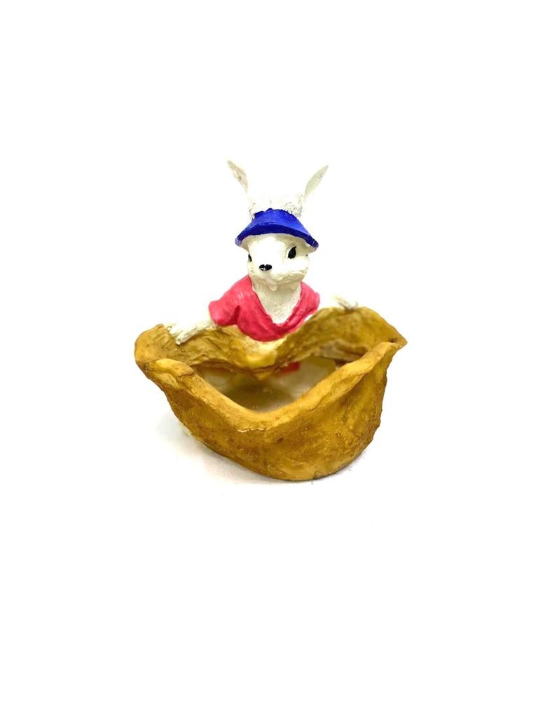 Rabbit Design Planter Carry Basket For Plants Succulents Décor By Tamrapatra