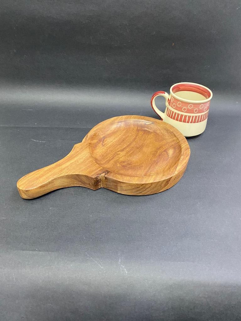 Wooden Platters To Serve Pizza Snacks Multipurpose Easy To Handle Tamrapatra