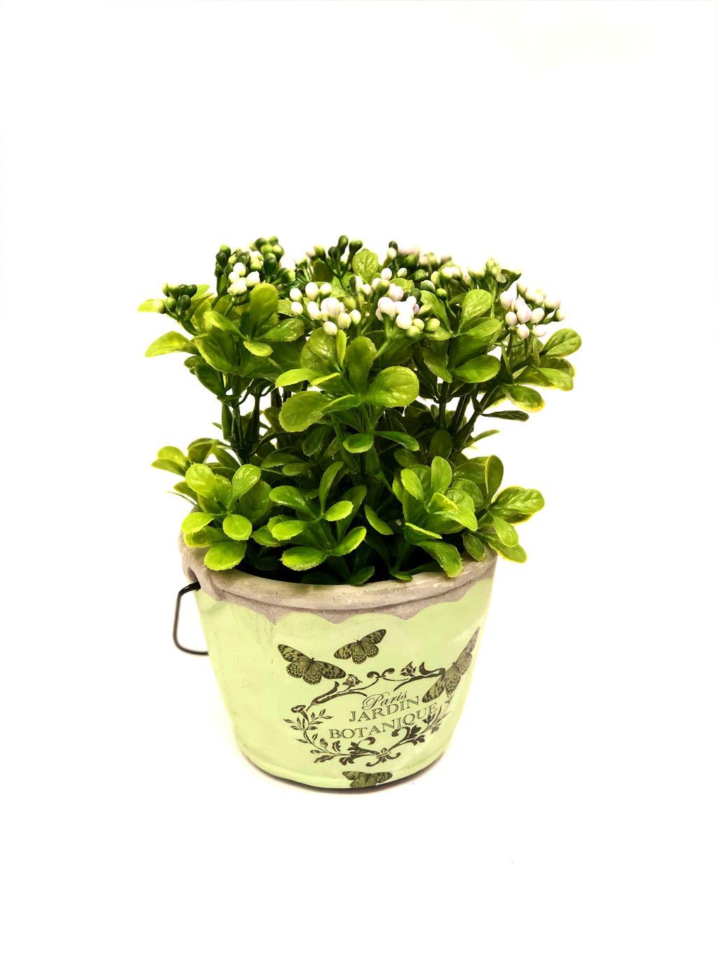 Bucket Style Artificial Tropical Plant Style In Various Shades Tamrapatra