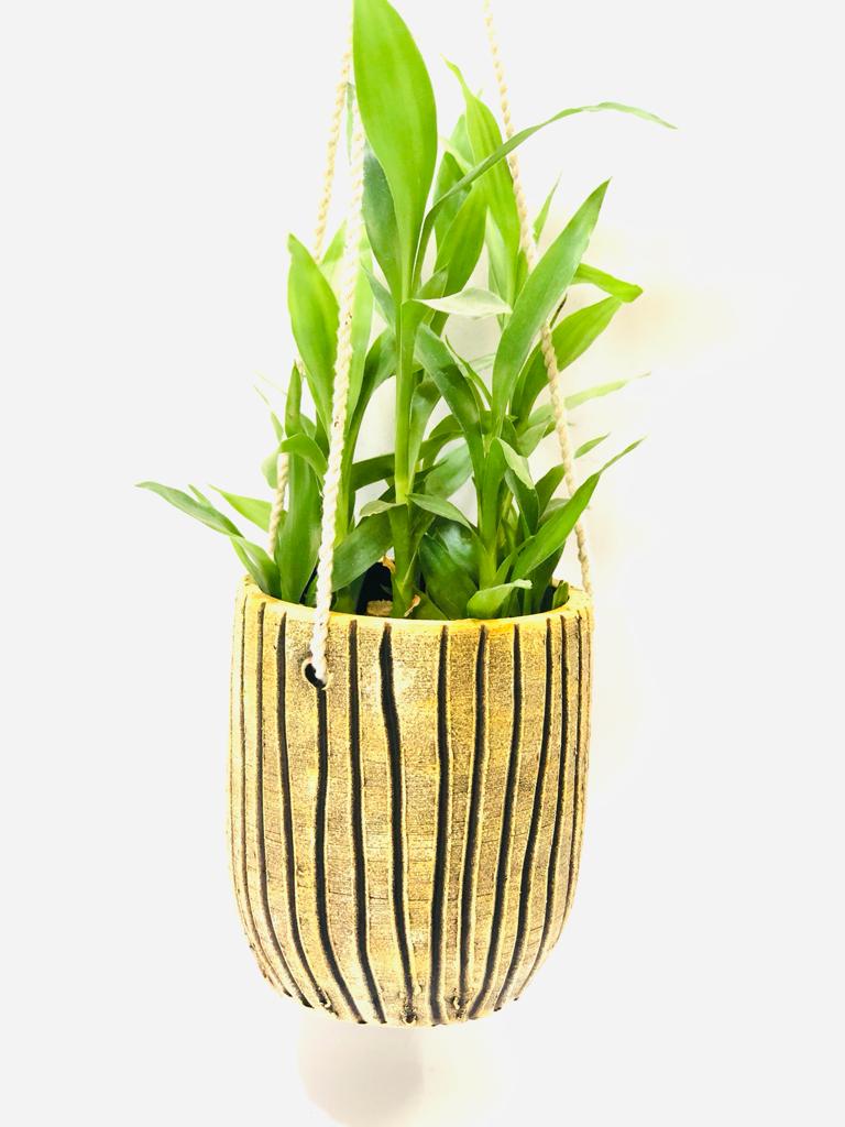 Hanging Terracotta Planter Handmade By Skilled Artisans Various Styles Tamrapatra