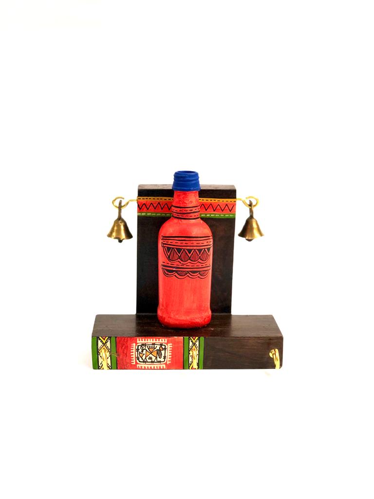Exceeding Beauty Of Planter Bottle On Key Holder Handcrafted By Tamrapatra