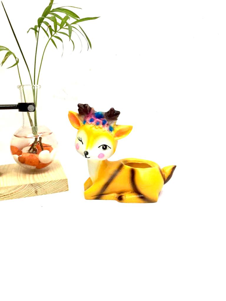 Sweet Planters With Attractive Artificial Plant Decoration For Home Office Tamrapatra