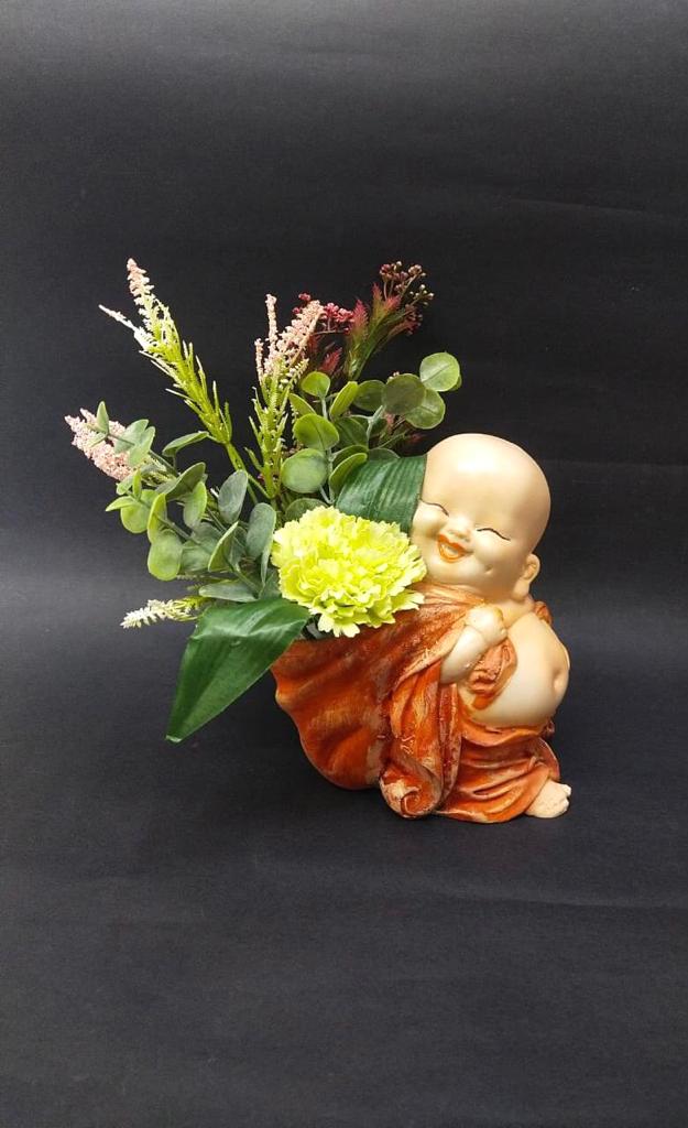 Beautiful Monks In Sweet Planters Collection Brings Happiness From Tamrapatra