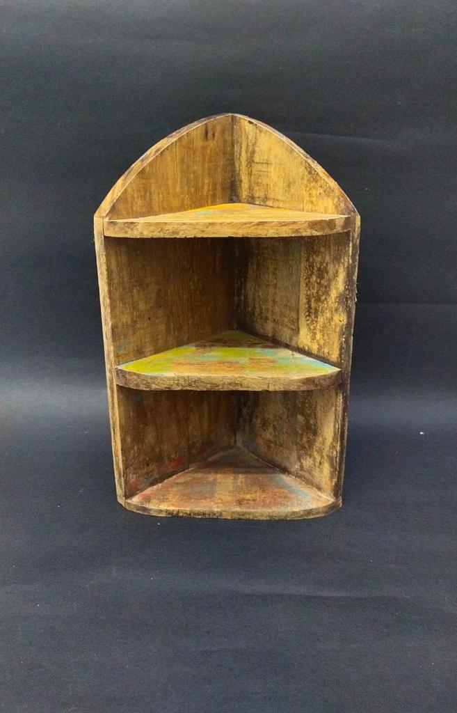 Wooden Shelf Rustic Design Handcrafted Art & Décor Exclusively At Tamrapatra