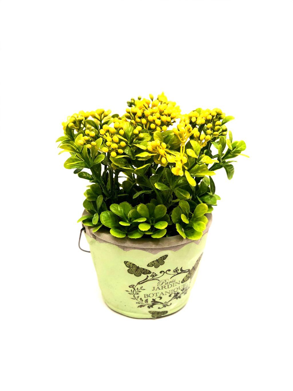 Bucket Style Artificial Tropical Plant Style In Various Shades Tamrapatra