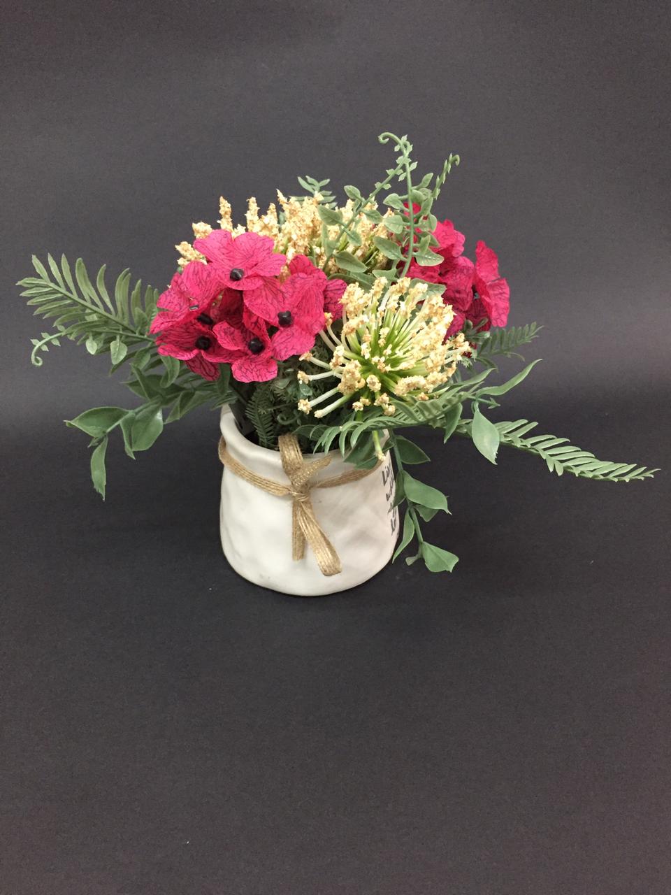 Chrysanthemum Flower Plants In Stunning Ceramic Knotted Pots Tamrapatra