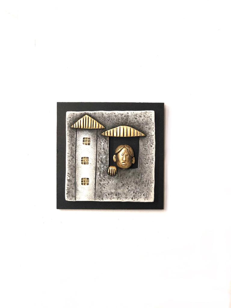 Handcrafted Adorable Peeping Faces From Home Windows Wall Décor Tamrapatra