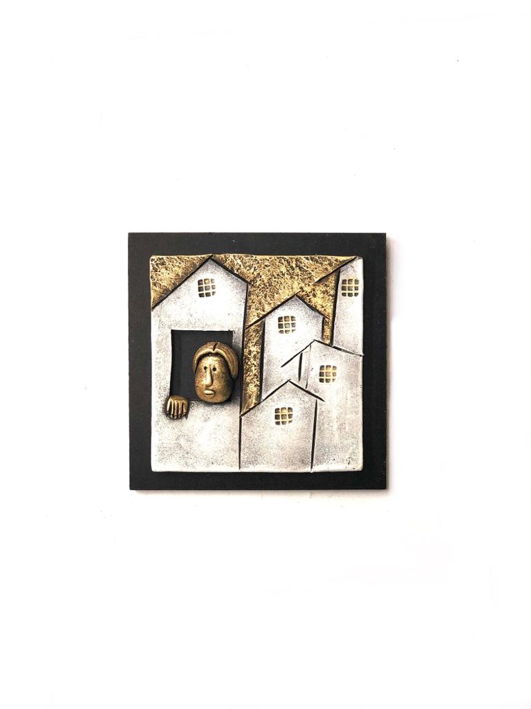 Handcrafted Adorable Peeping Faces From Home Windows Wall Décor Tamrapatra