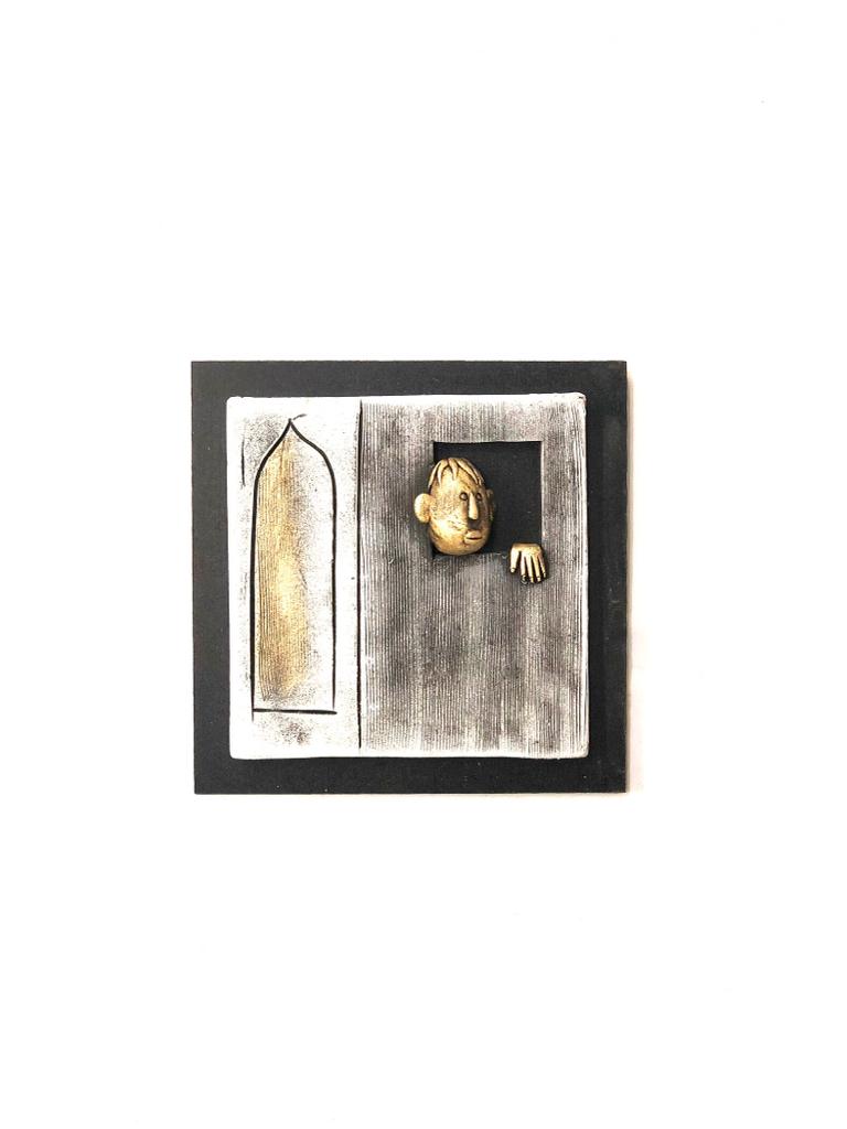 Handcrafted Adorable Peeping Faces From Home Windows Wall Décor Tamrapatra
