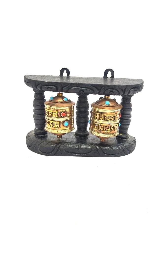 Prayer Wheels In Various Designs Spiritual Collection Brass Artware By Tamrapatra