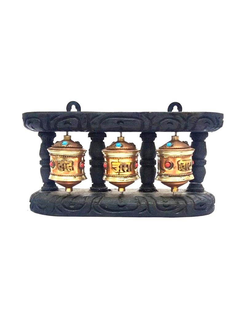 Prayer Wheels In Various Designs Spiritual Collection Brass Artware By Tamrapatra
