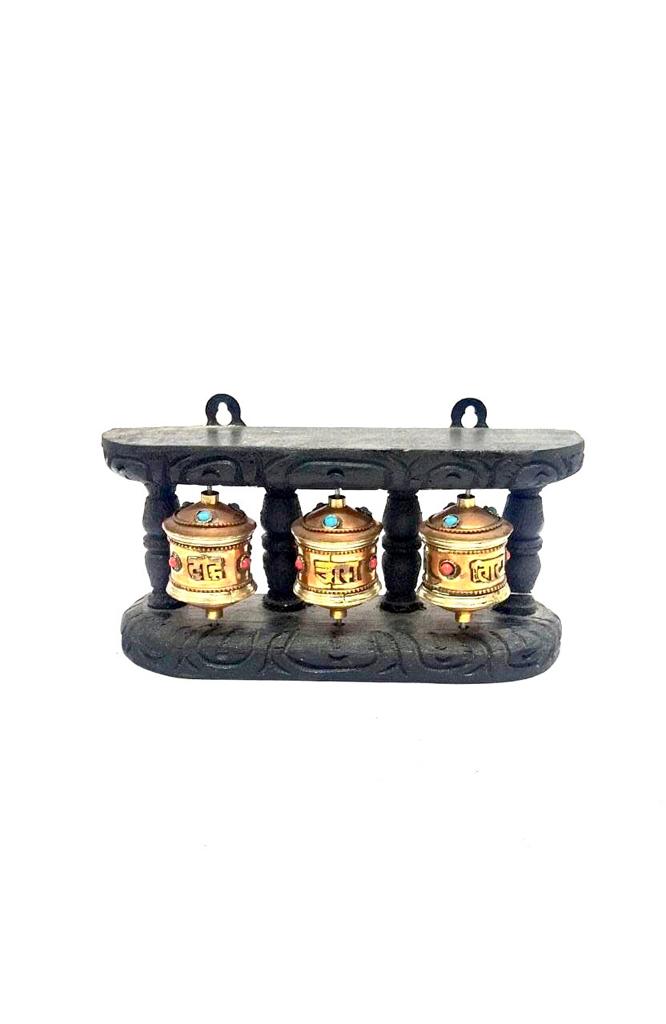 Prayer Wheels In Various Designs Spiritual Collection Brass Artware By Tamrapatra