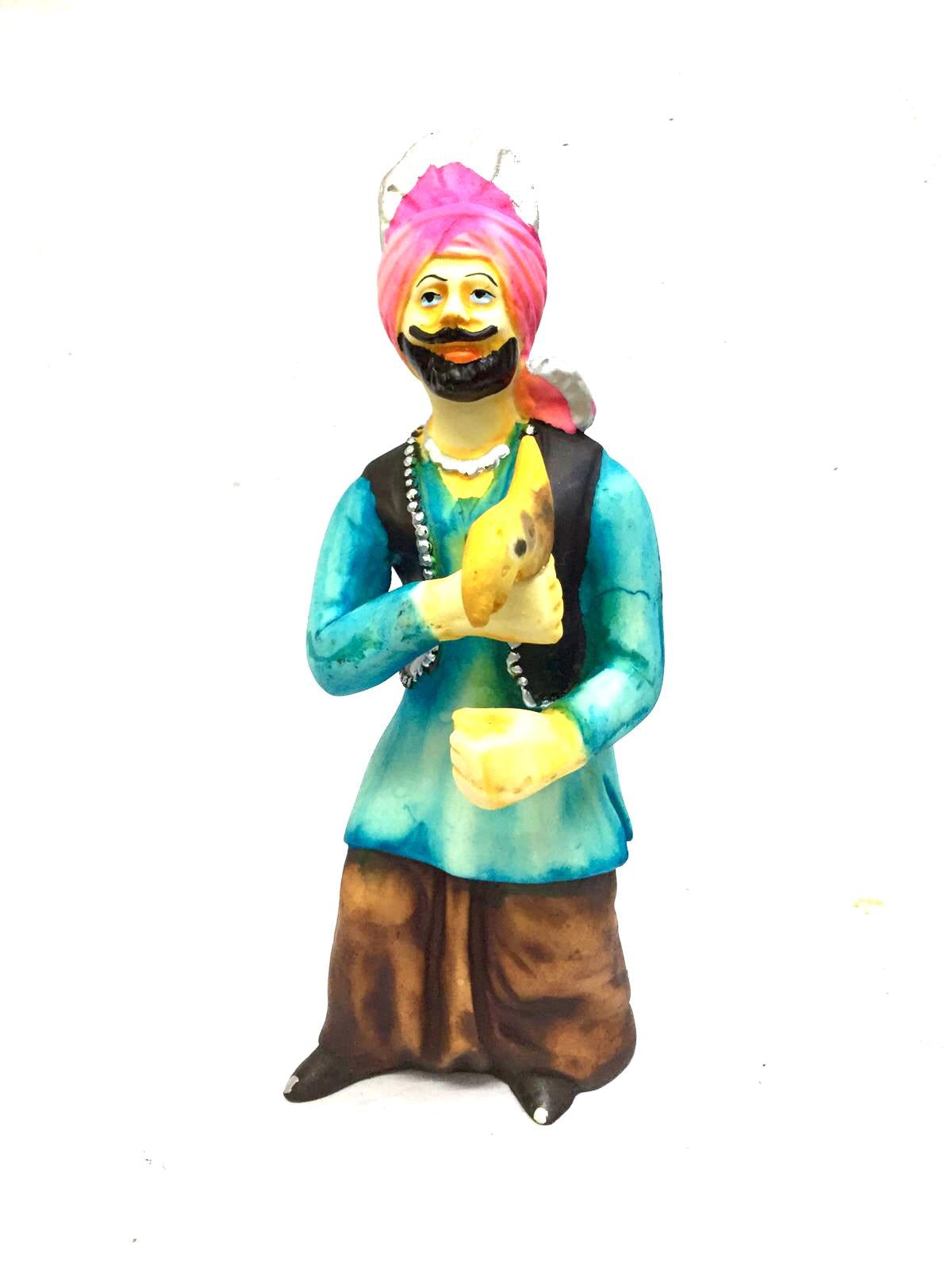 Punjabi Rajasthani Couple Dancers Theme Resin Crafts Traditional By Tamrapatra