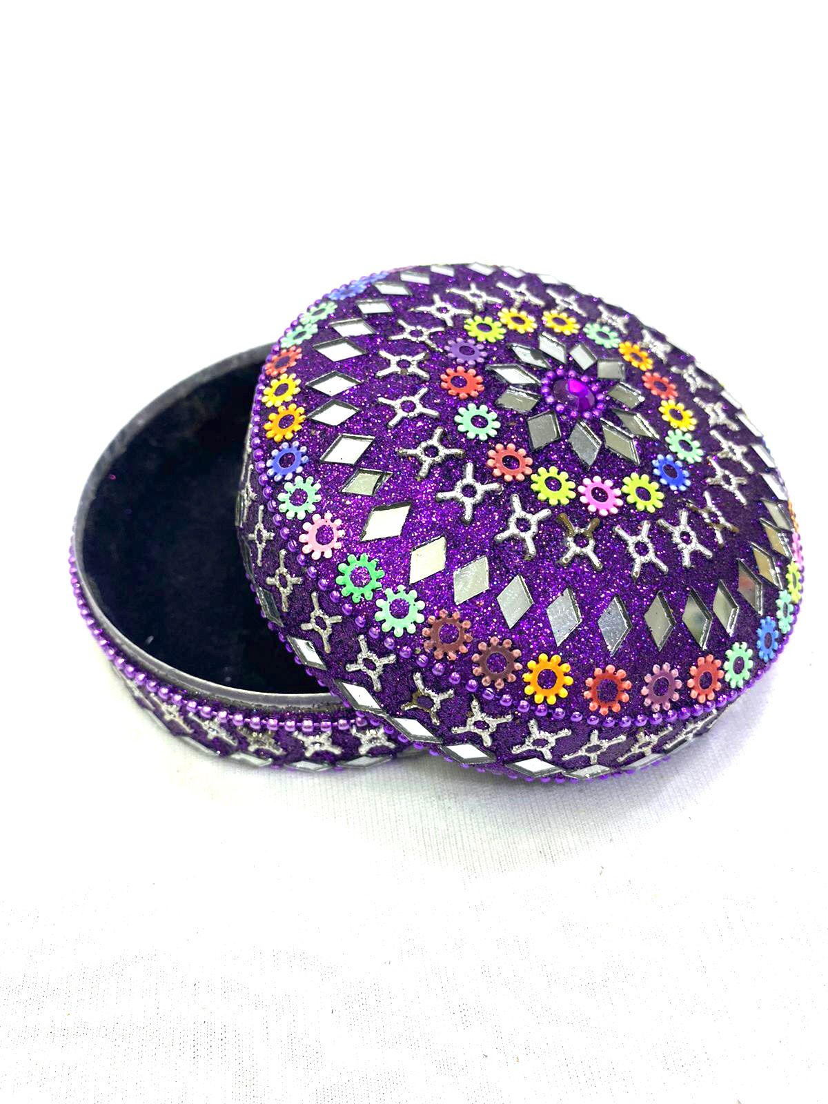 Shinny Jewelry Box L With Mirror Art In Various Shades Best Gifting's Tamrapatra