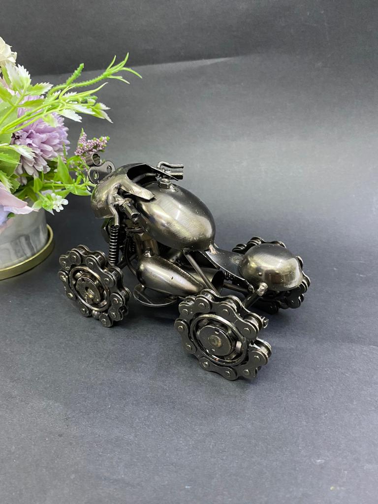 Quad Bike Made From Premium Metal Spare Parts Unique Collectible Tamrapatra
