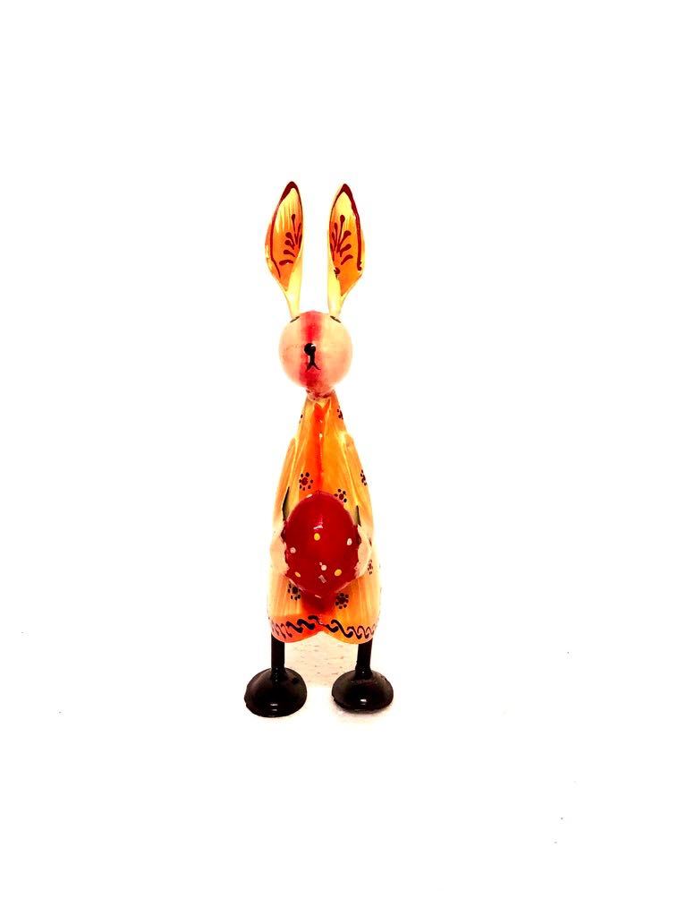 Cute Bunny Playing With Objects Metal Collection Tamrapatra - Tamrapatra