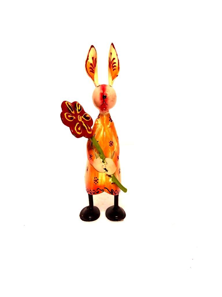 Cute Bunny Playing With Objects Metal Collection Tamrapatra - Tamrapatra