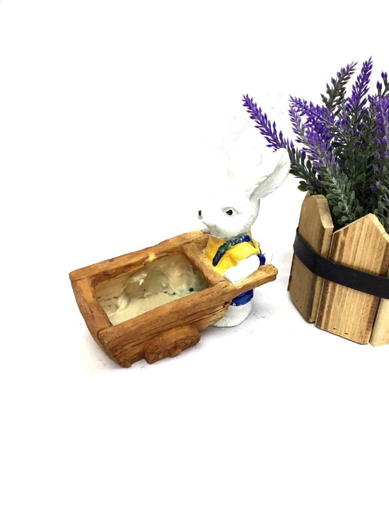 Rabbit Artistic Cute Planters in Various Models Home Décor Garden Tamrapatra
