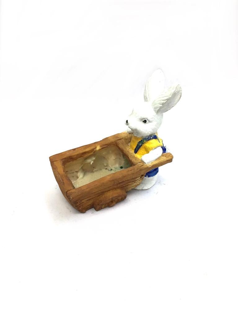 Rabbit Artistic Cute Planters in Various Models Home Décor Garden Tamrapatra