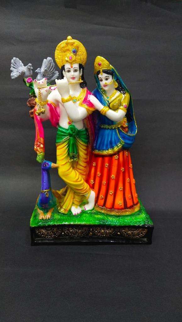 Radha Krishna Statue Idols Showpiece Spiritual Artwork Home Décor By Tamrapatra