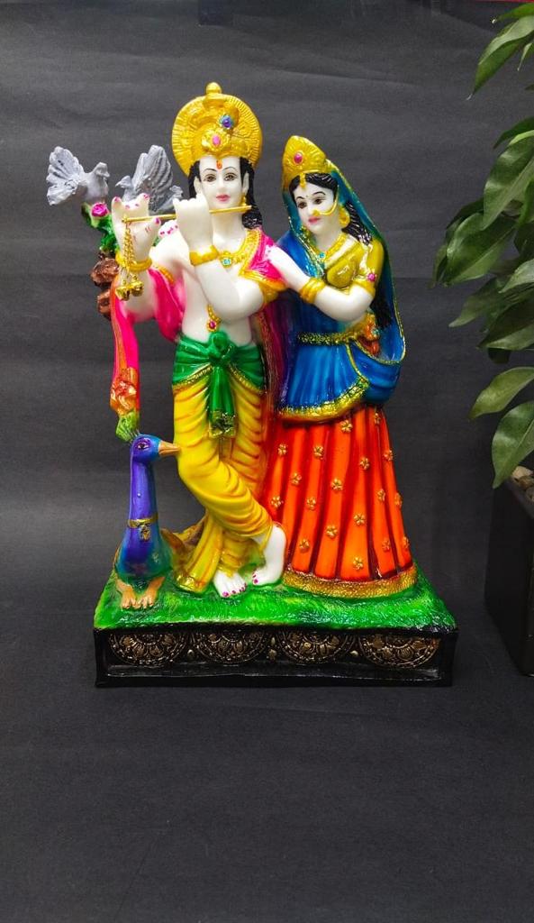 Radha Krishna Statue Idols Showpiece Spiritual Artwork Home Décor By Tamrapatra