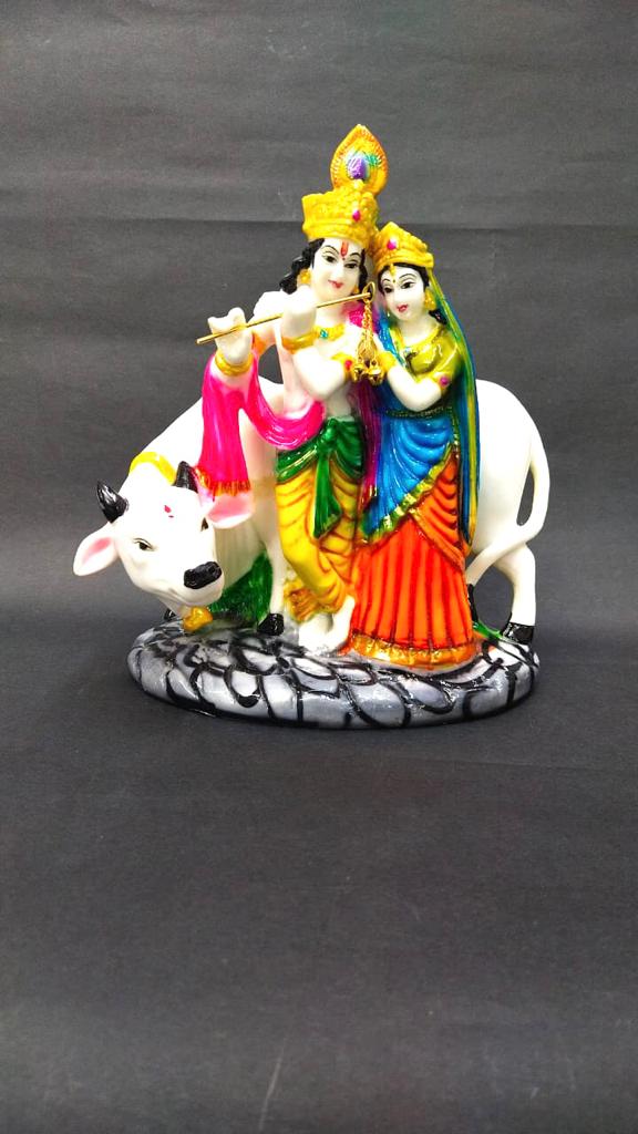 Radha Krishna Statue Idols Showpiece Spiritual Artwork Home Décor By Tamrapatra