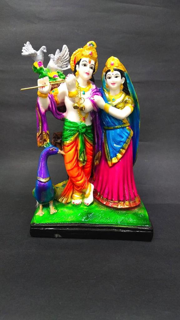 Radha Krishna Statue Idols Showpiece Spiritual Artwork Home Décor By Tamrapatra