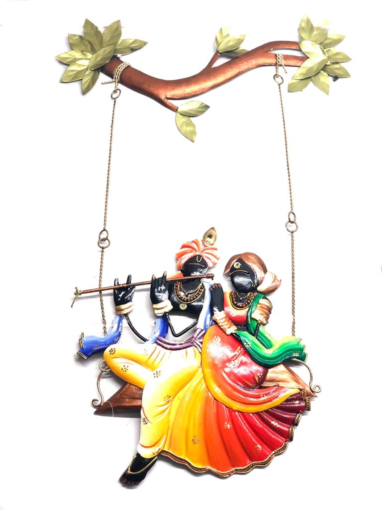Radha Krishna Jhula Swing In Premium Quality Metal Handcrafted By Tamrapatra