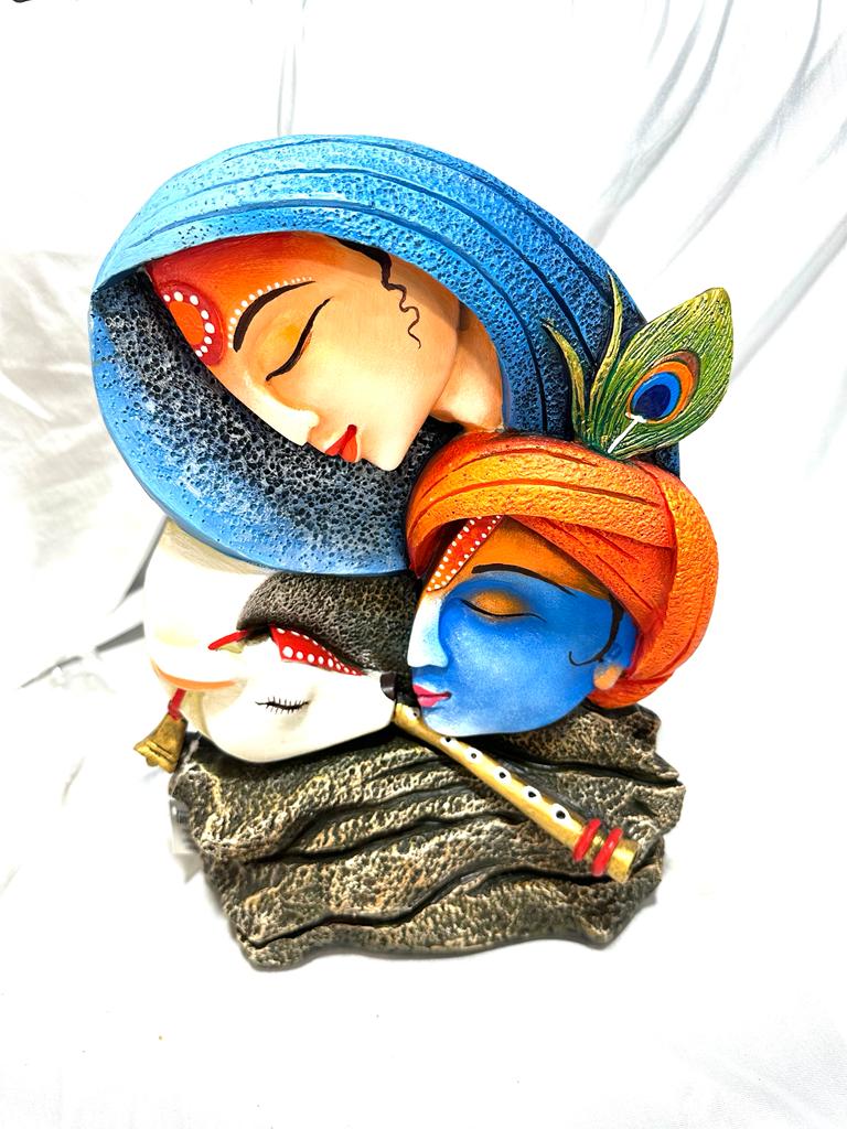 Radha Krishna Cow Sculpture The Unique Display Of Religious Art From Tamrapatra