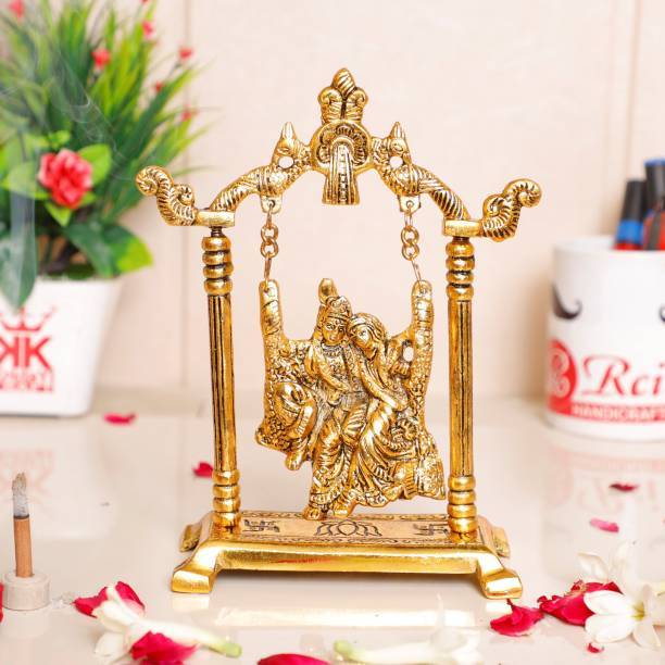 Radha Krishna Metal Swing Exclusive Gifts Religious Artworks By Tarmapatra