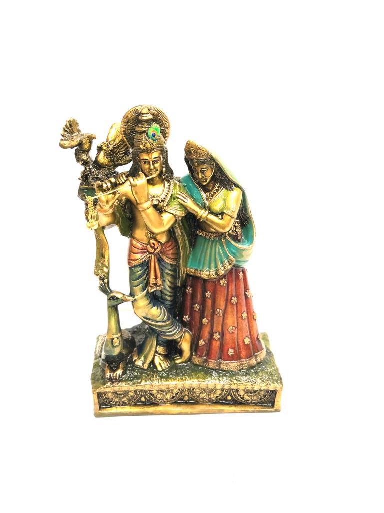 Antique Various Finish Radha Krishna The Display of Spiritual Décor By Tamrapatra