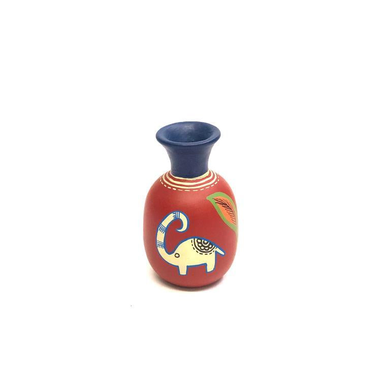 Classic Collection Of Terracotta Pottery In Shades Of Red Elephant By Tamrapatra