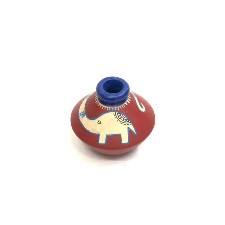 Classic Collection Of Terracotta Pottery In Shades Of Red Elephant By Tamrapatra