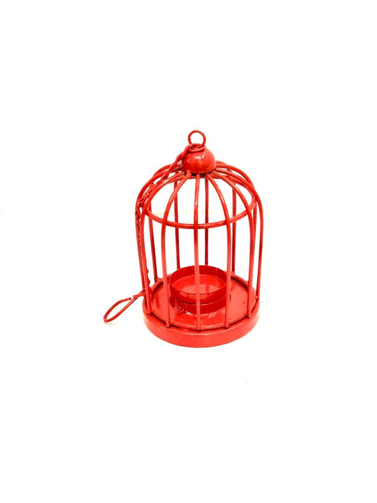 Cage Style Metal Hanging Tea Light Holders Lantern Candle Decoration Tamrapatra