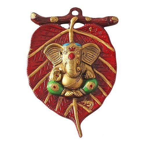 New Ganesha Designer Leaf Hanging Entrance Door Décor Gifts By Tamrapatra