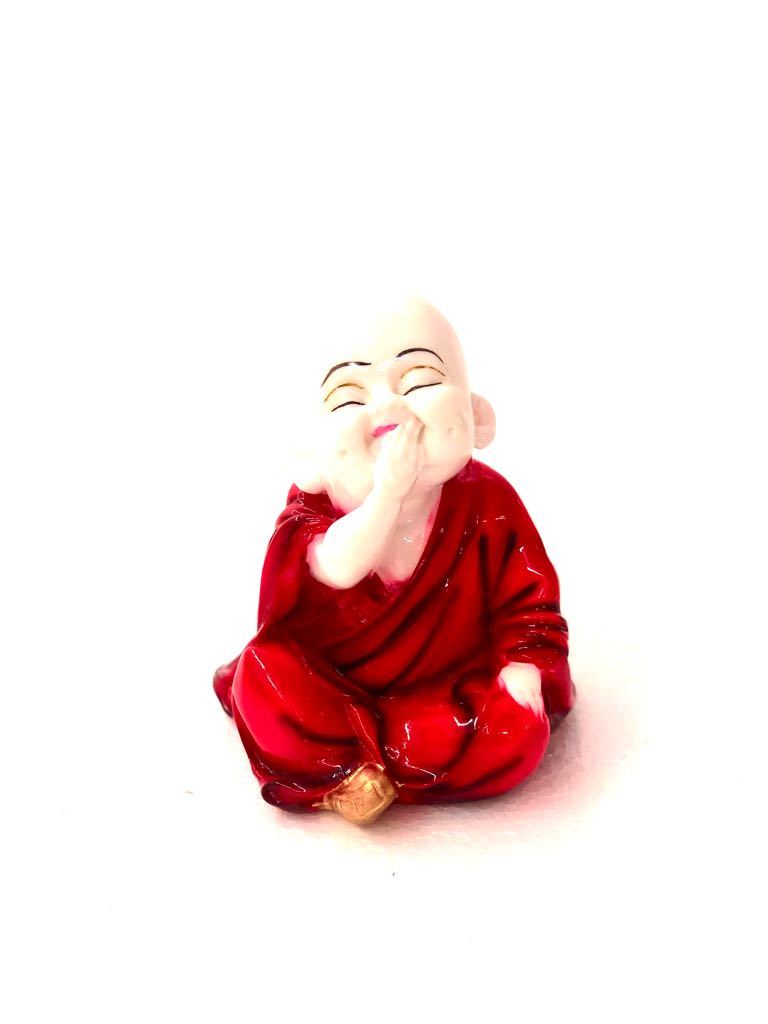 Tibetan Monks Feng Shui Red Resin Collectible Enhance Space Tamrapatra - Tamrapatra