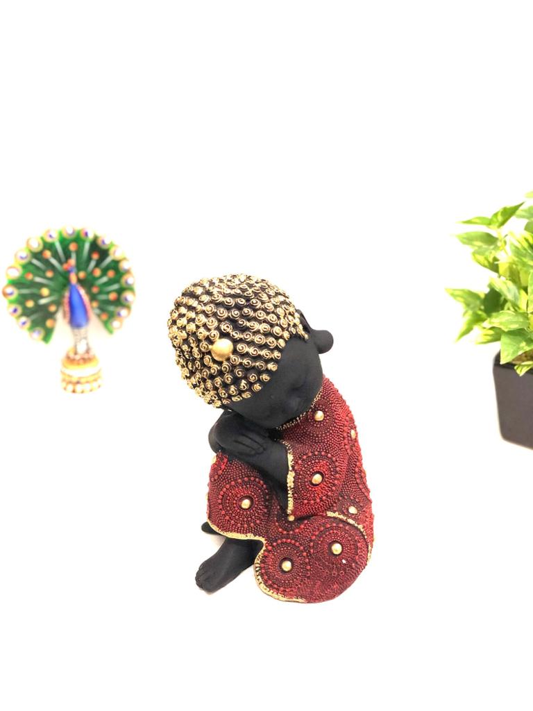 Resting Peaceful Monks In Attractive Designs & Shades Home Décor Tamrapatra