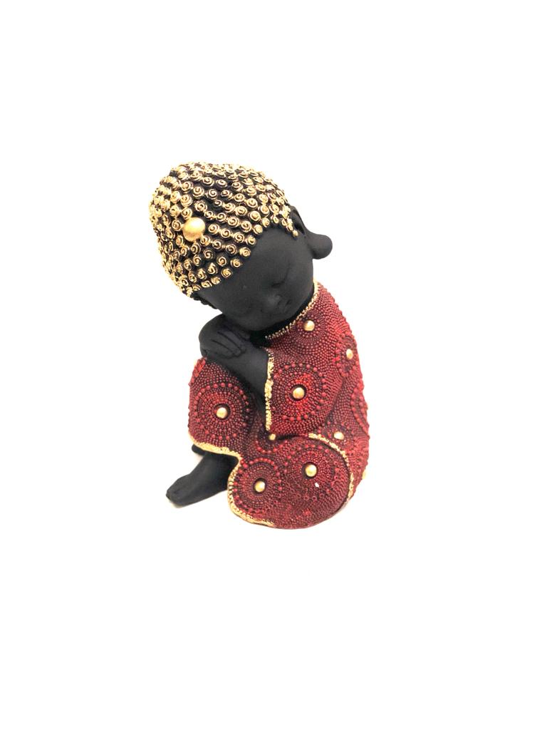 Resting Peaceful Monks In Attractive Designs & Shades Home Décor Tamrapatra