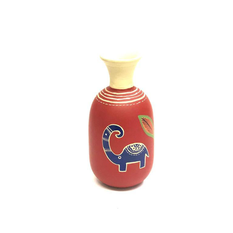 Classic Collection Of Terracotta Pottery In Shades Of Red Elephant By Tamrapatra