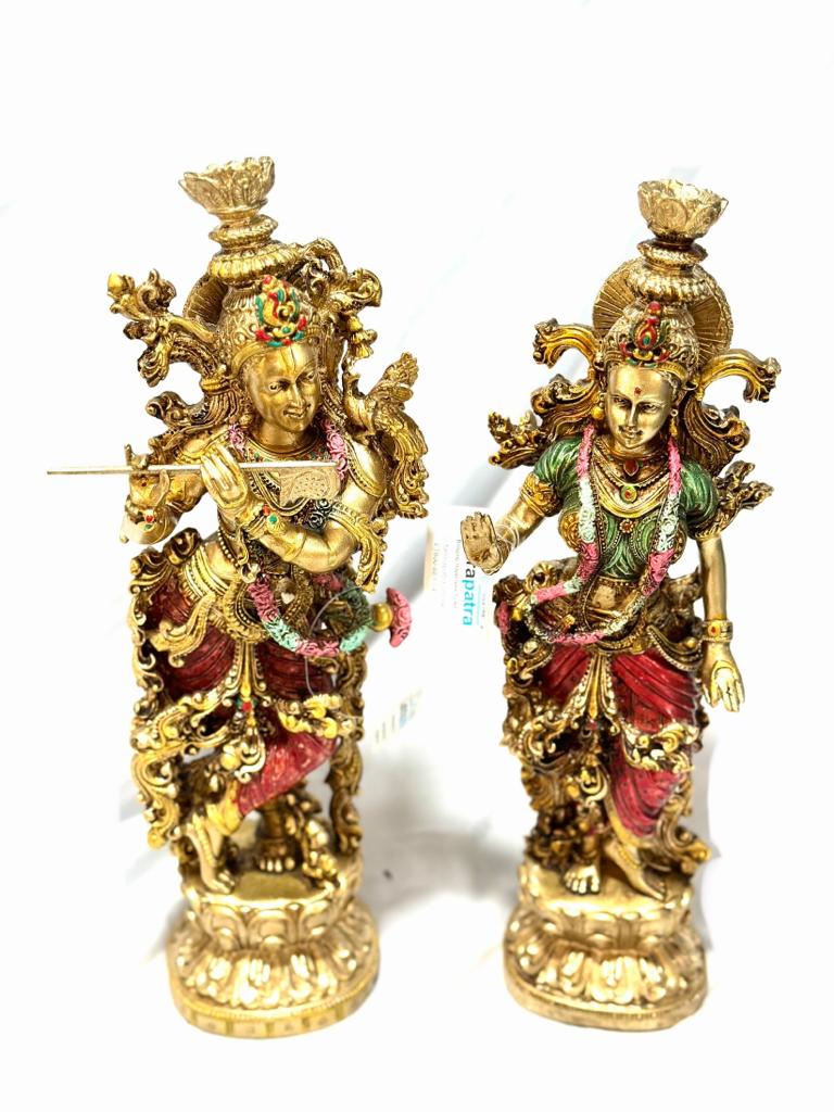 Radha Krishna Sculpture & Statues Idols Resin Art & Décor From Tamrapatra