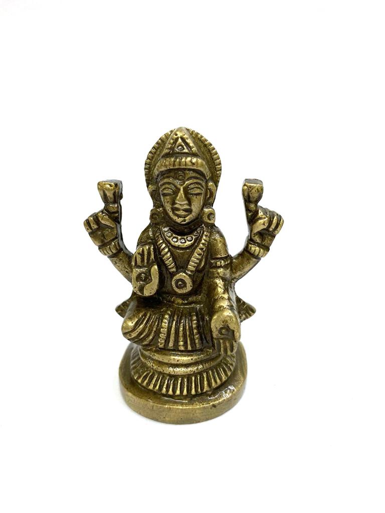 Ganesh Lakshmi Sarasvati Brass Idols Showpiece Religious Gifting's Tamrapatra