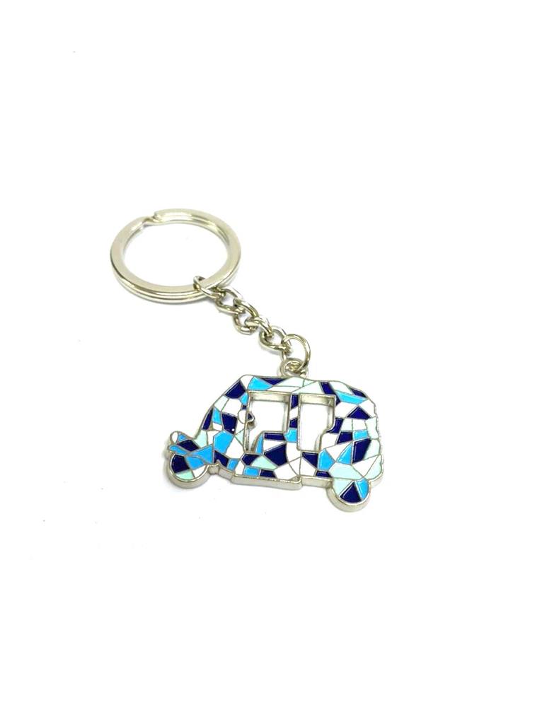 Rickshaw Metal Key Chains Enamel Paint Premium Collection From Tamrapatra