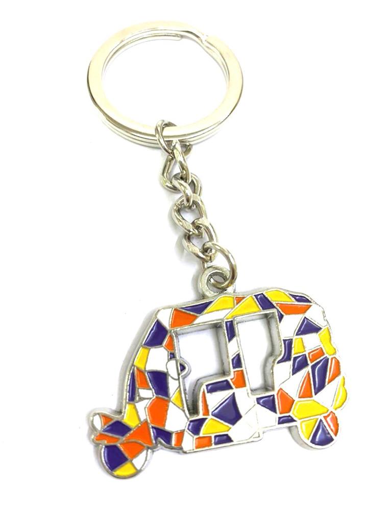 Rickshaw Metal Key Chains Enamel Paint Premium Collection From Tamrapatra