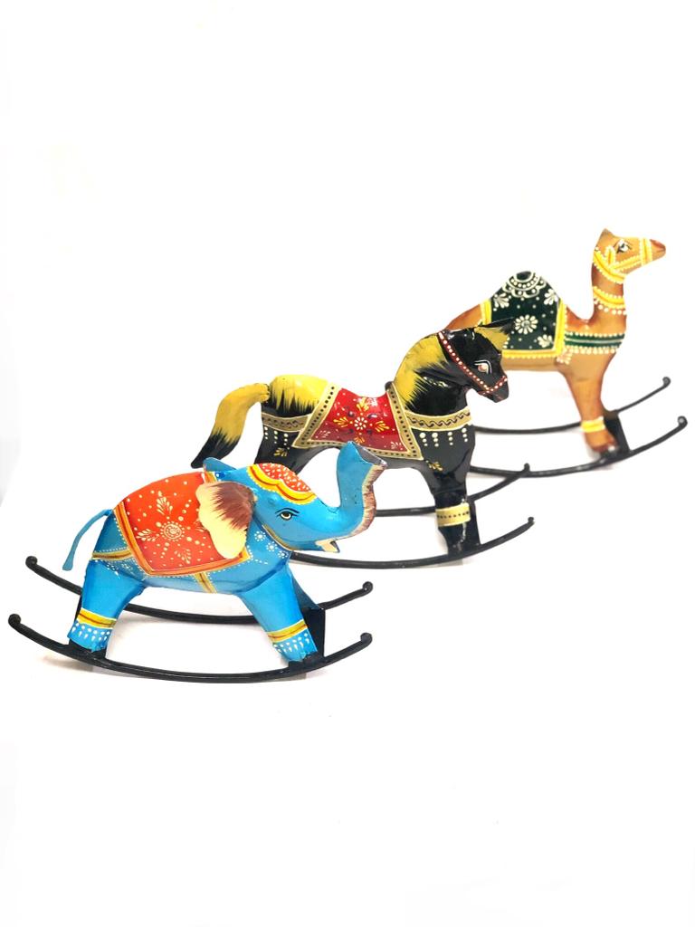 Rocking Animals Classic Traditional Showpiece Handcrafted With Love Tamrapatra