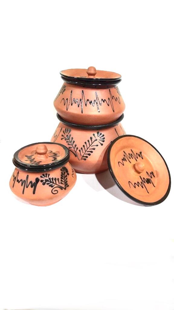 Round Handi Glazed In Various Sizes Beautiful Cooking Utensils By Tamrapatra