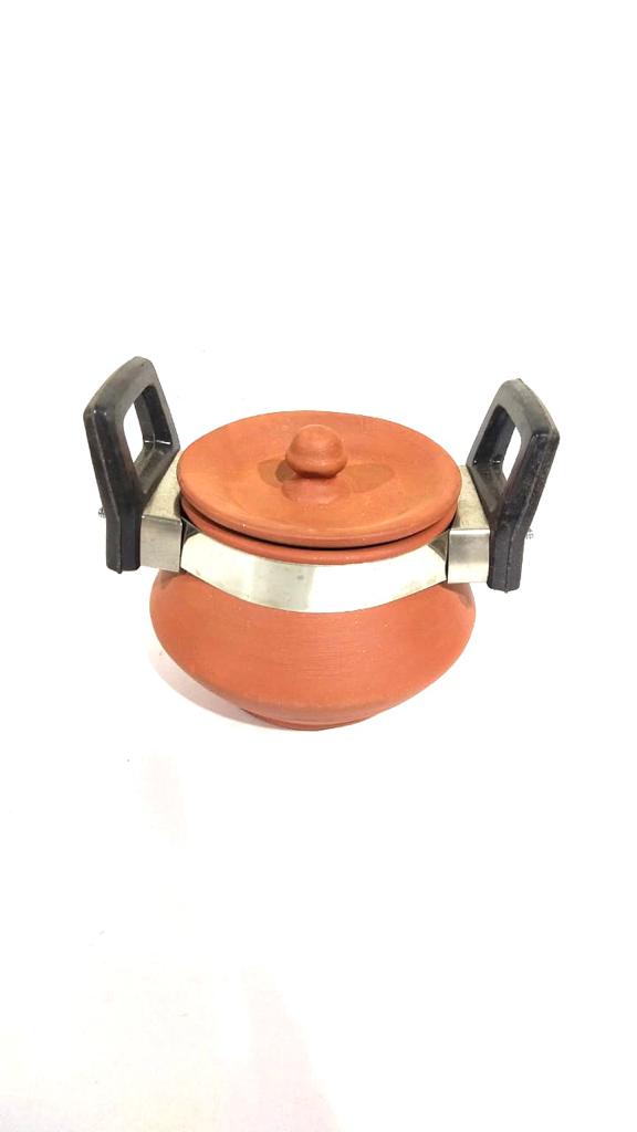 Earthenware Clay Handi With Handles For Cooking Purpose Tamrapatra - Tamrapatra
